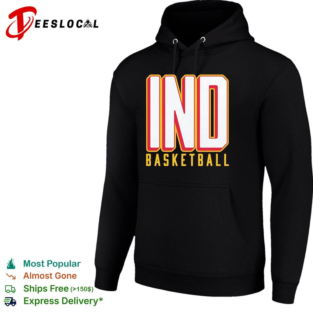 Indiana basketball bold stacked letters shirt Unisex