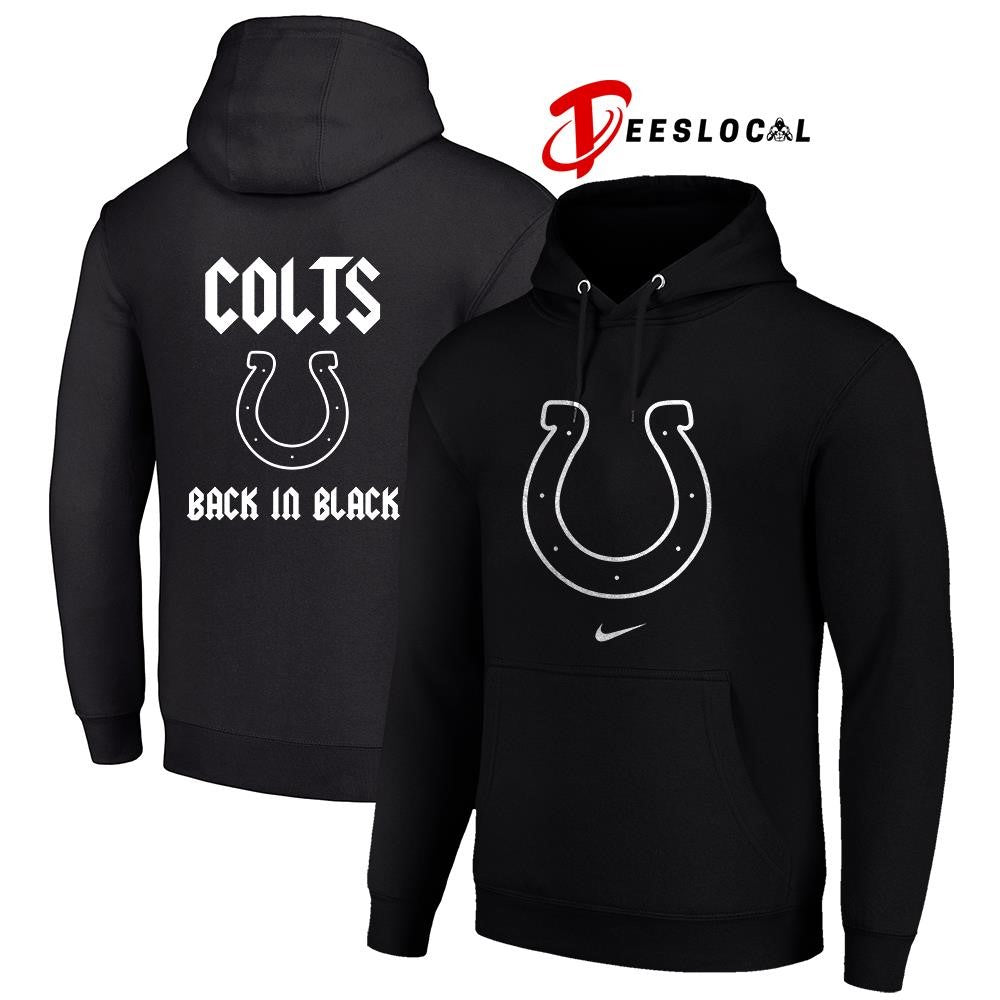 Indianapolis Colts back in black logo shirt Unisex