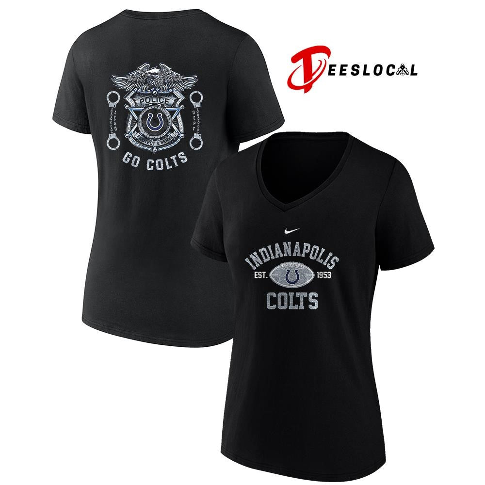 Indianapolis Colts law enforcement tribute protect and serve logo shirt Unisex