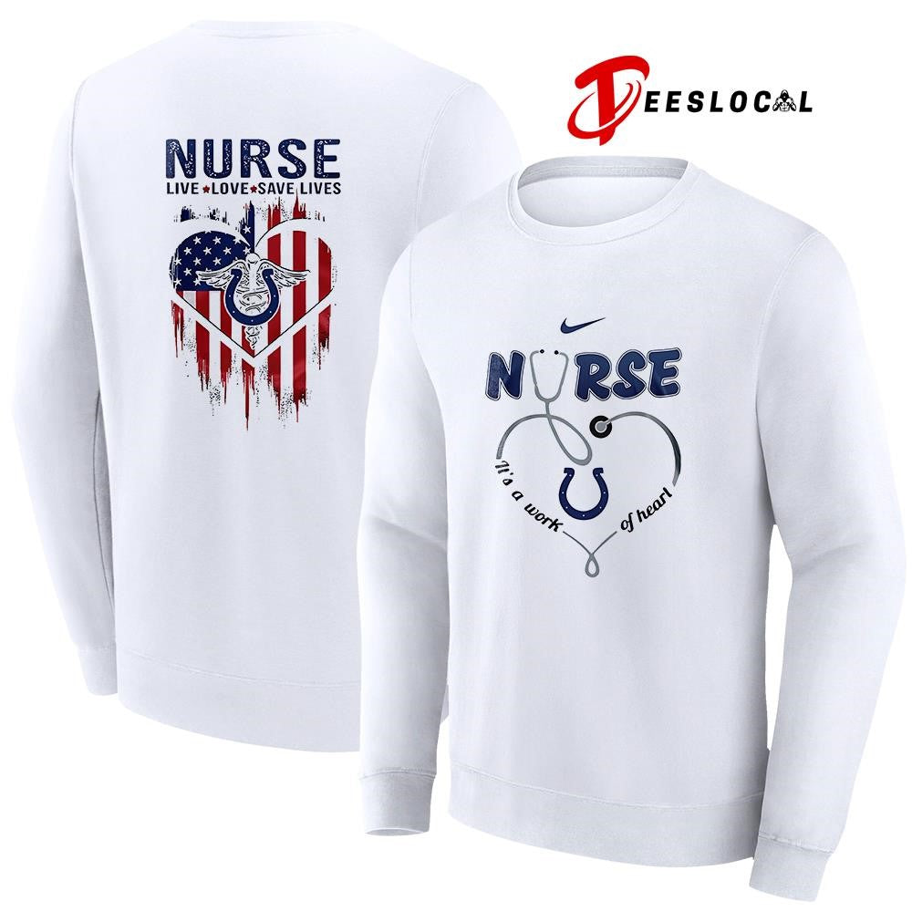 Indianapolis Colts x Army nurse it’s a work of heart shirt Unisex