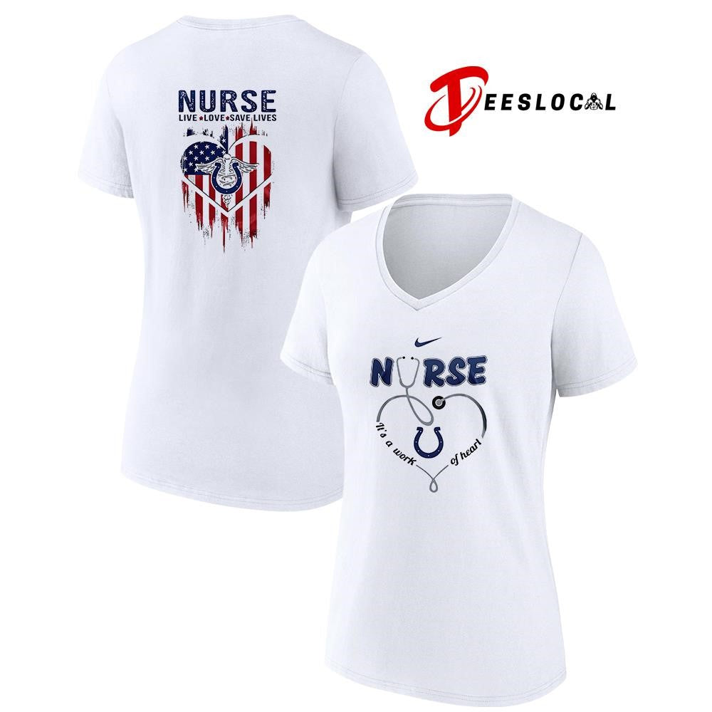 Indianapolis Colts x Army nurse it’s a work of heart shirt Unisex