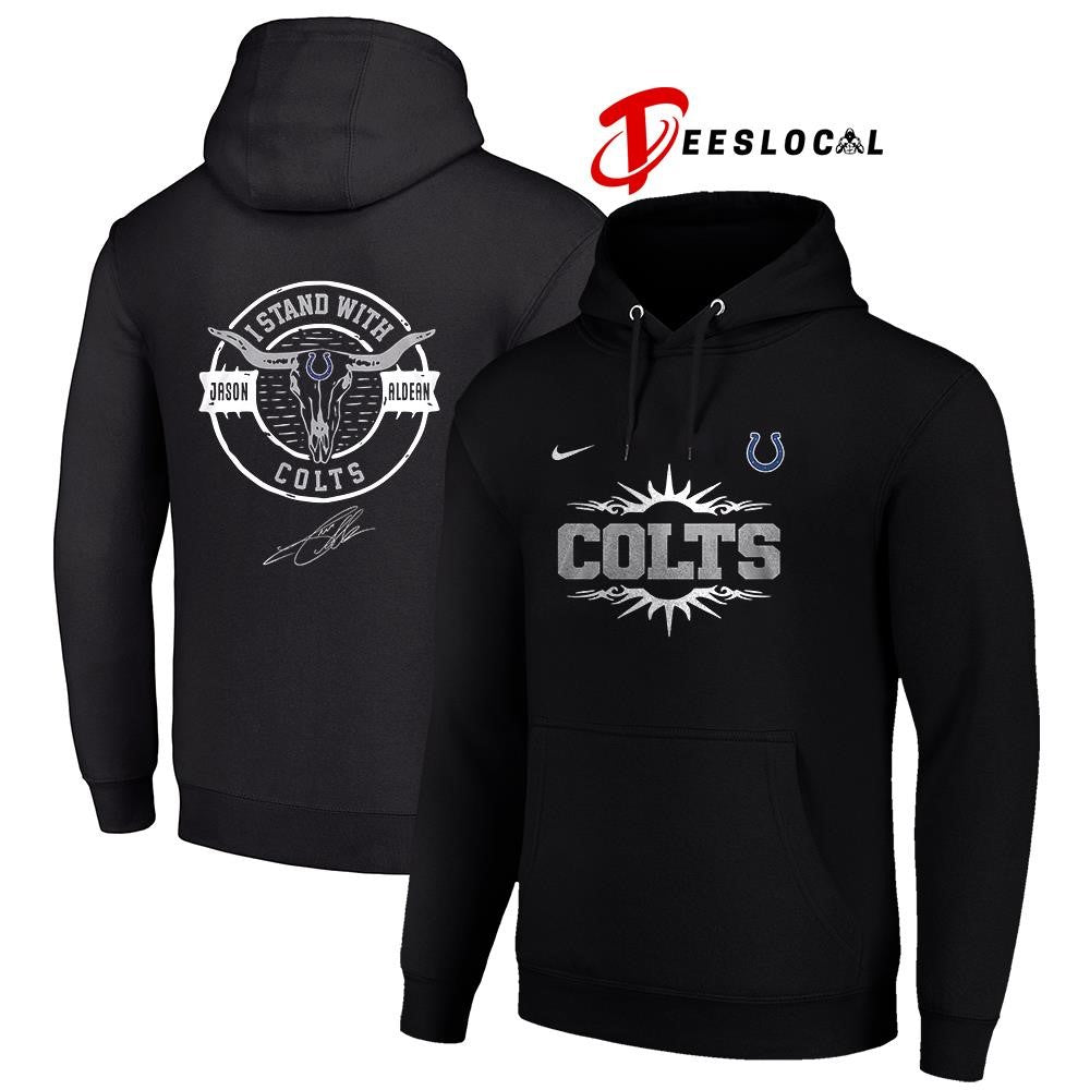Indianapolis Colts x Jason Aldean I stand signature logo shirt Unisex