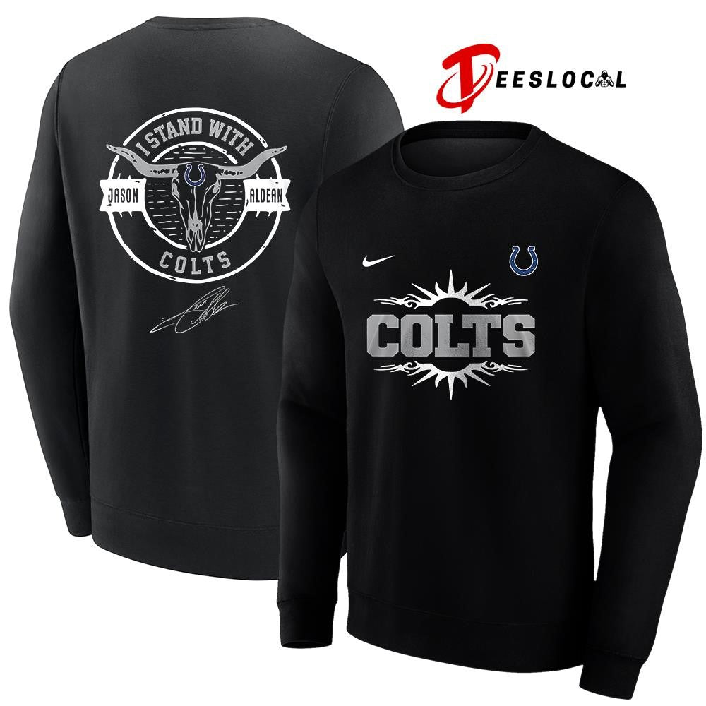 Indianapolis Colts x Jason Aldean I stand signature logo shirt Unisex