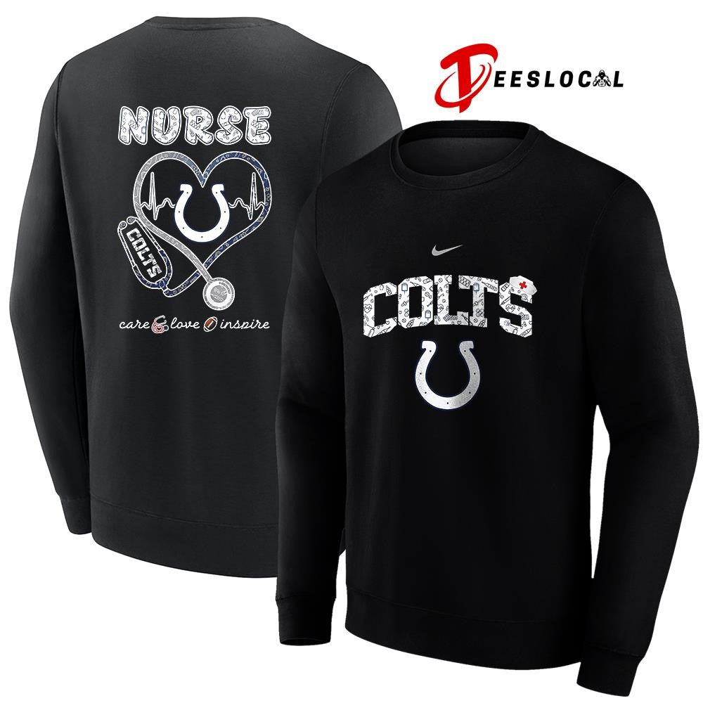 Indianapolis Colts x Nurse care love inspire logo shirt Unisex