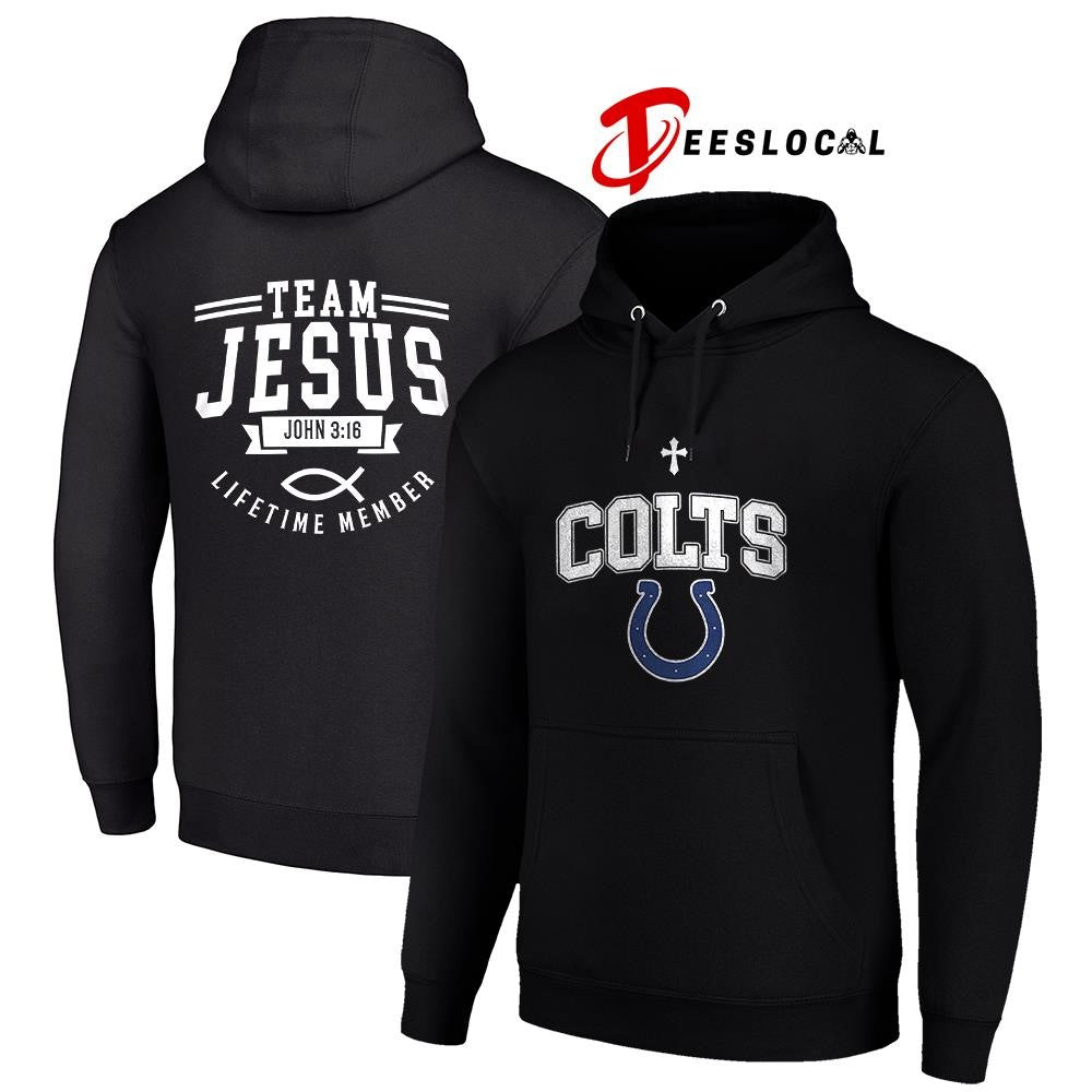 Indianapolis Colts x team Jesus lifetime member John 3 16 logo shirt Unisex