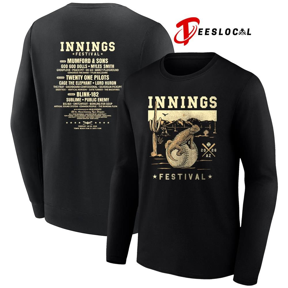 Innings Festival Tempe Arizona 2026 desert slider lineup shirt Unisex
