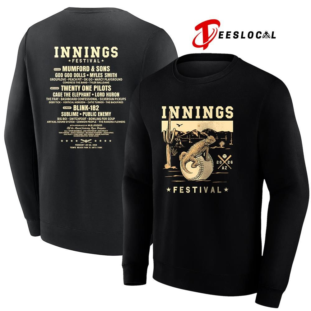 Innings Festival Tempe Arizona 2026 desert slider lineup shirt Unisex