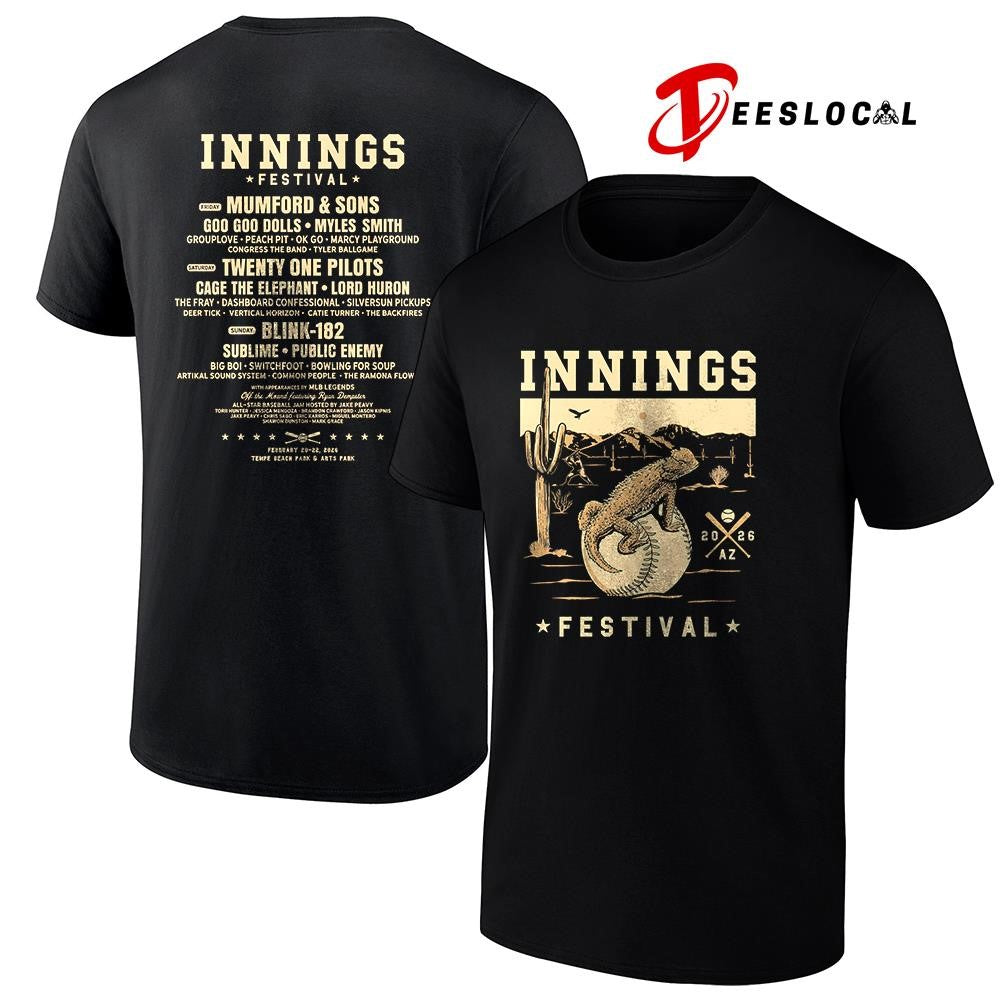 Innings Festival Tempe Arizona 2026 desert slider lineup shirt Unisex