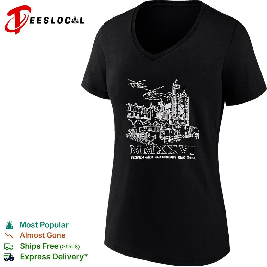Intel Extreme Masters Tauron Arena Krakow Poland MMXXVI ESL gaming event shirt Unisex
