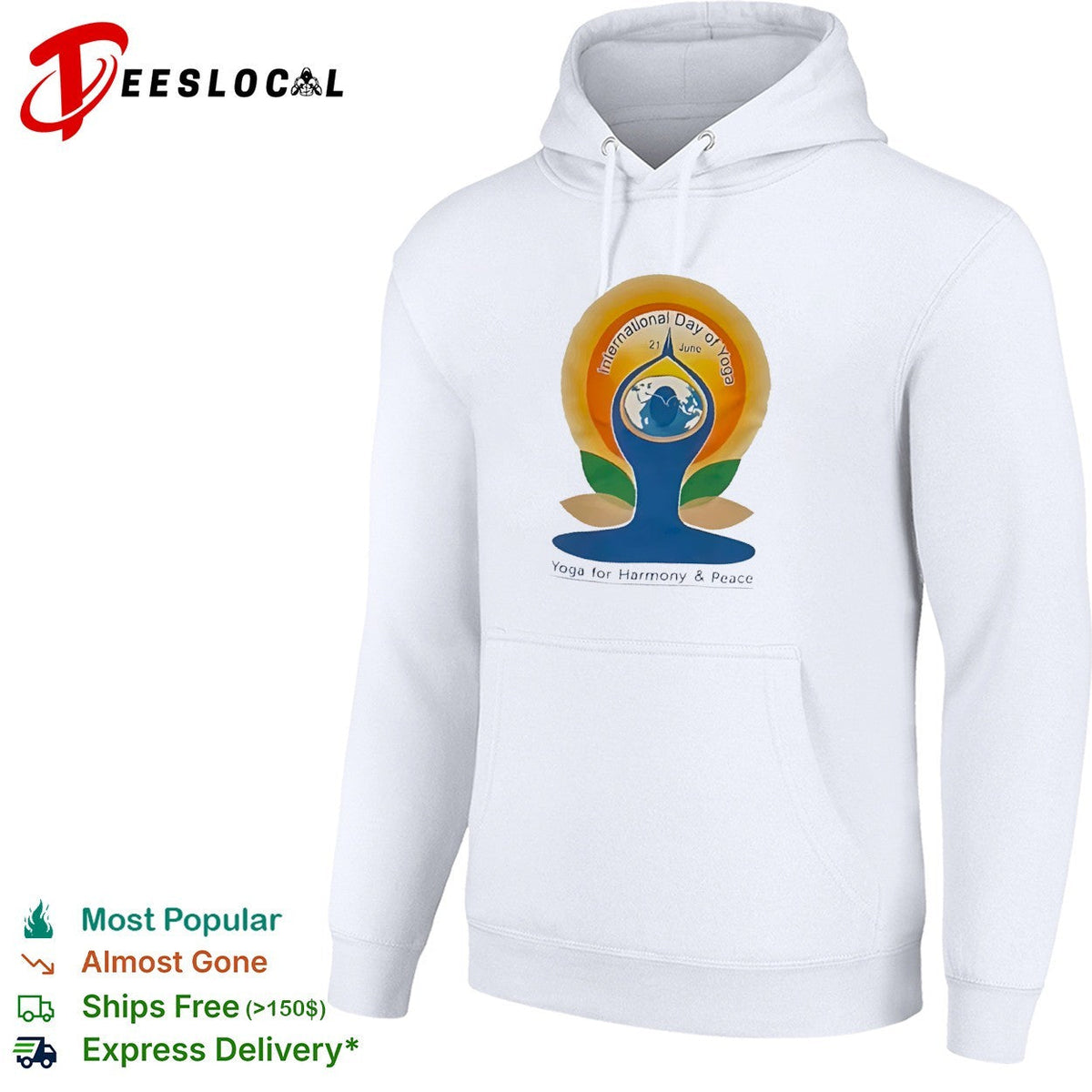International Day of Yoga for harmony peace earth pose 21 June shirt Unisex