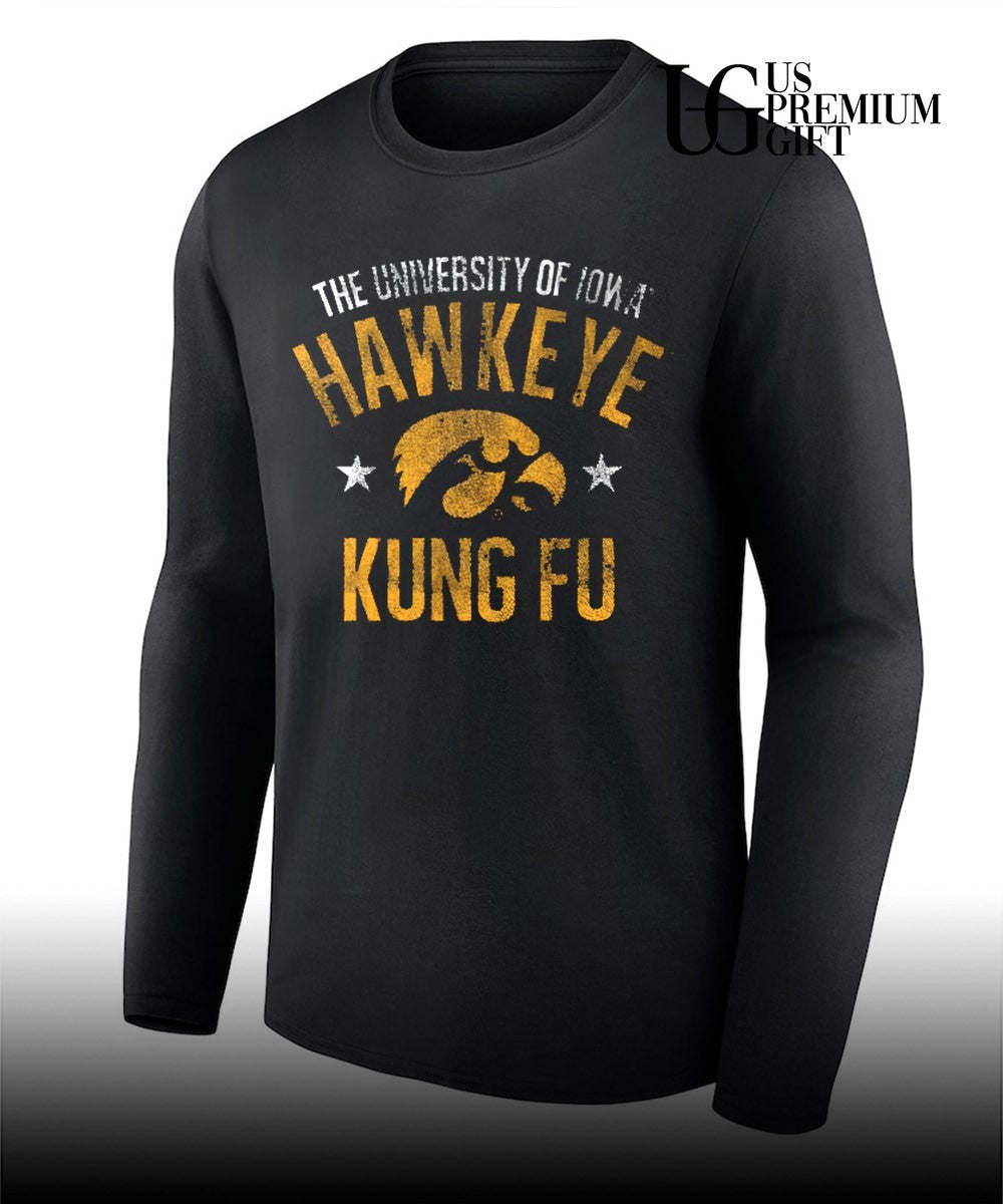 Iowa Hawkeyes NCAA The University of Iowa Hawkeye Kung Fu shirt Unisex