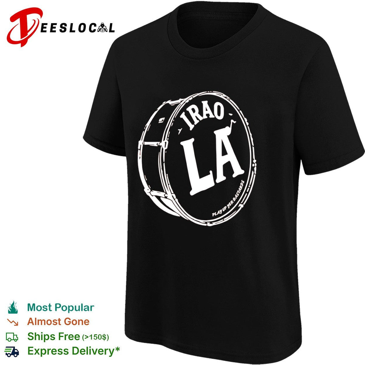 Iraola drum play up yer bastards shirt Unisex