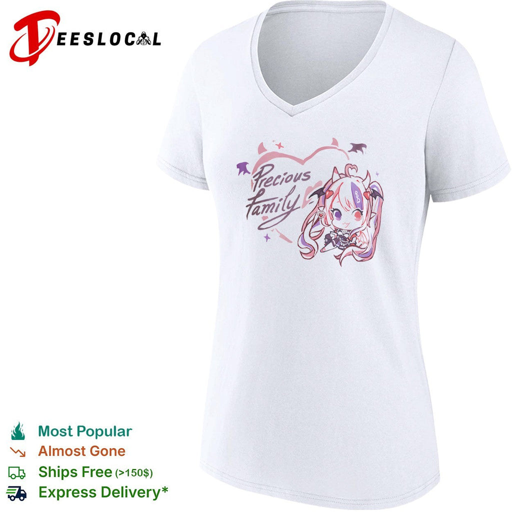 Ironmouse Precious Family VTuber Anime Chibi Character Kawaii Demon shirt Unisex