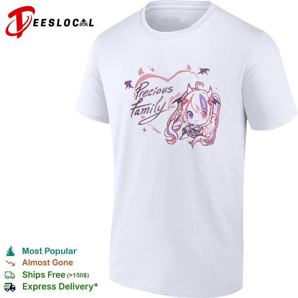 Ironmouse Precious Family VTuber Anime Chibi Character Kawaii Demon shirt Unisex