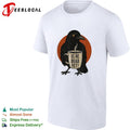Is he dead yet black raven holding steaming coffee mug illustration graphic shirt Unisex