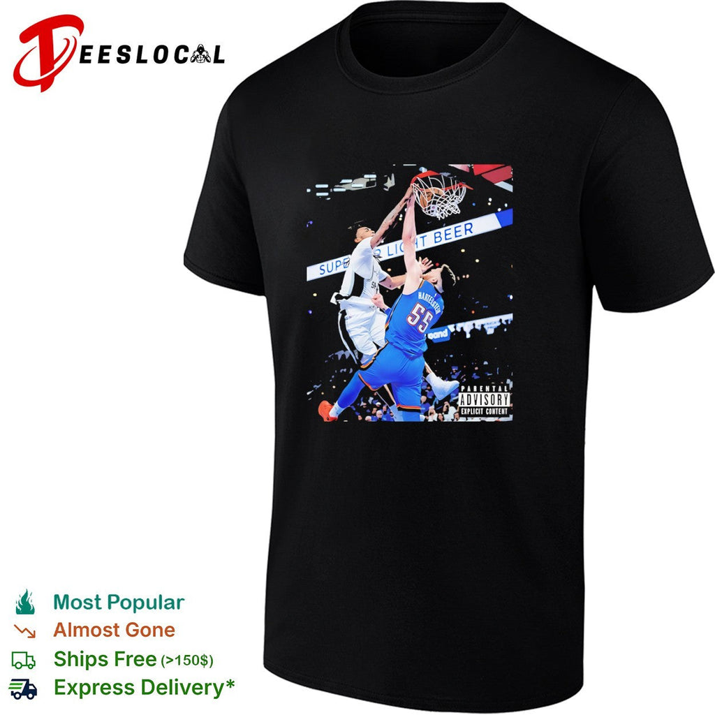 Isaiah Hartenstein Oklahoma City Thunder vs San Antonio Spurs NBA shirt Unisex