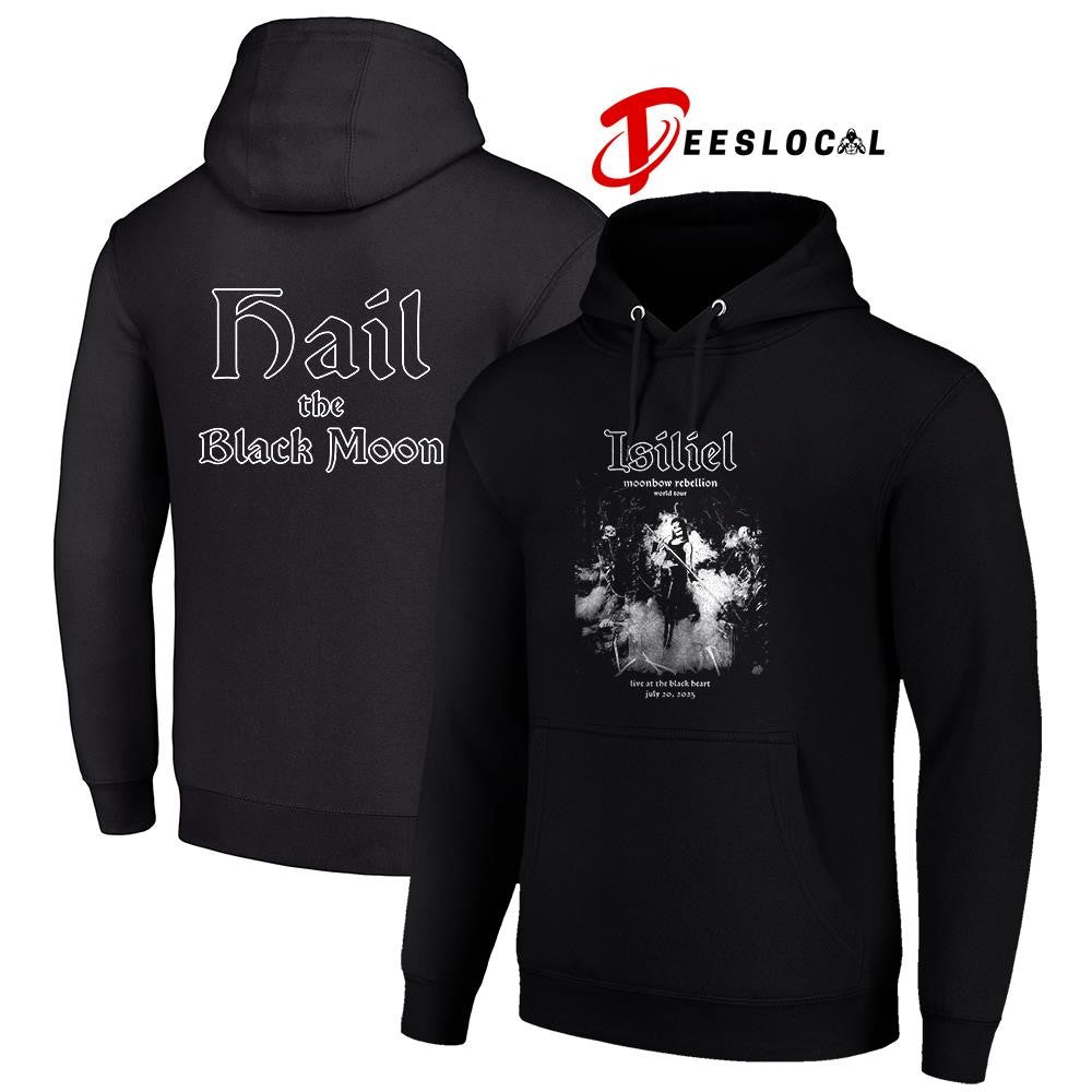 Isiliel Moonbow Rebellion world tour hail the Black Moon graphic shirt Unisex