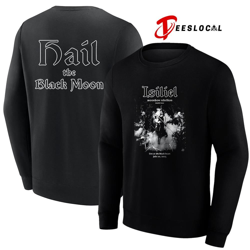 Isiliel Moonbow Rebellion world tour hail the Black Moon graphic shirt Unisex