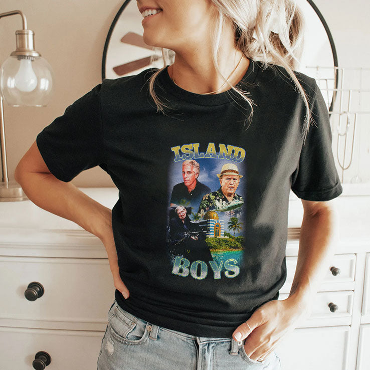 Island Boys Jeffrey Epstein Donald Trump Stephen Hawking Shirt Unisex