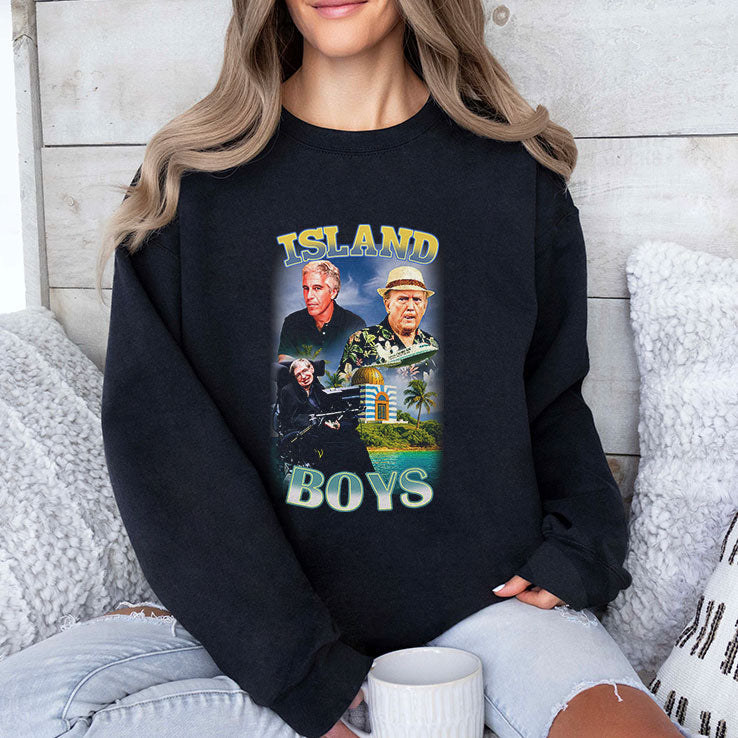 Island Boys Jeffrey Epstein Donald Trump Stephen Hawking Shirt Unisex