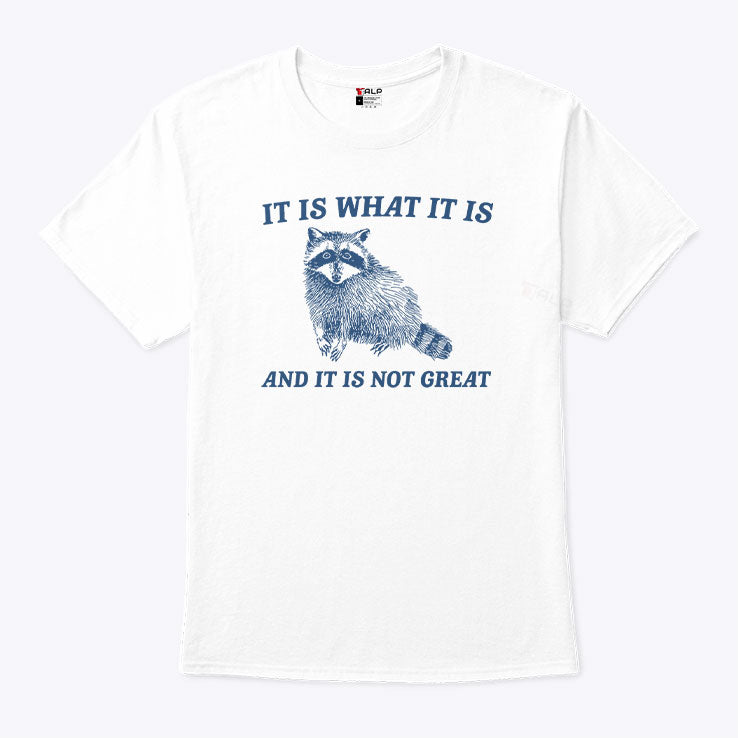 It Is What It Is And It Is Not Great Raccoon T Shirt Unisex