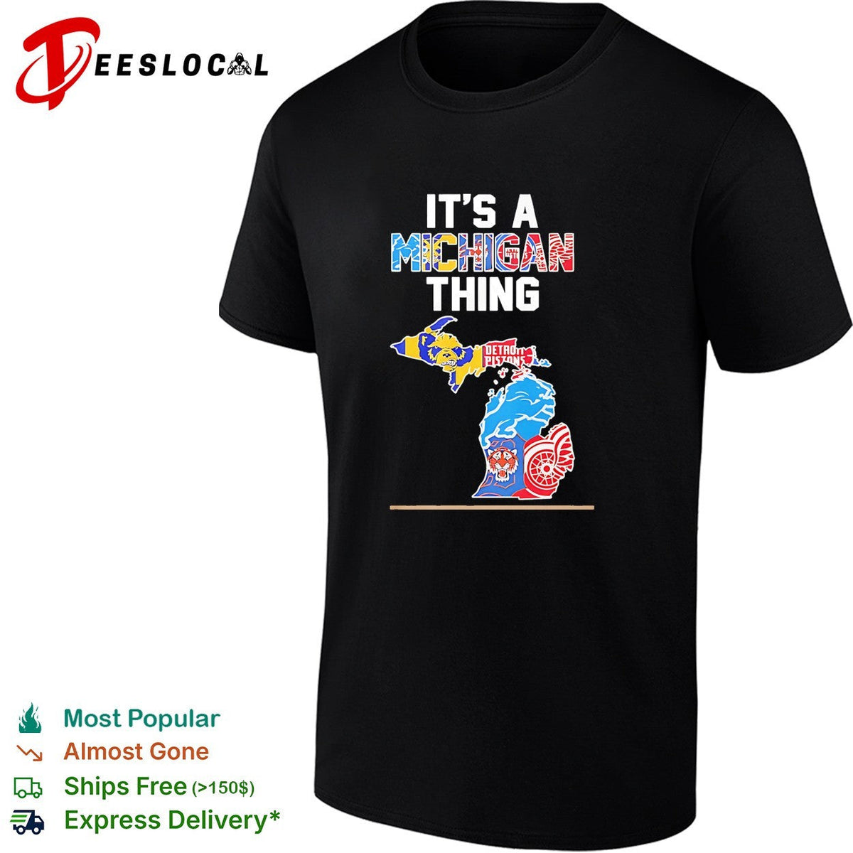 It is a Michigan thing Detroit Pistons Lions Tigers Red Wings and Wolverines shirt Unisex