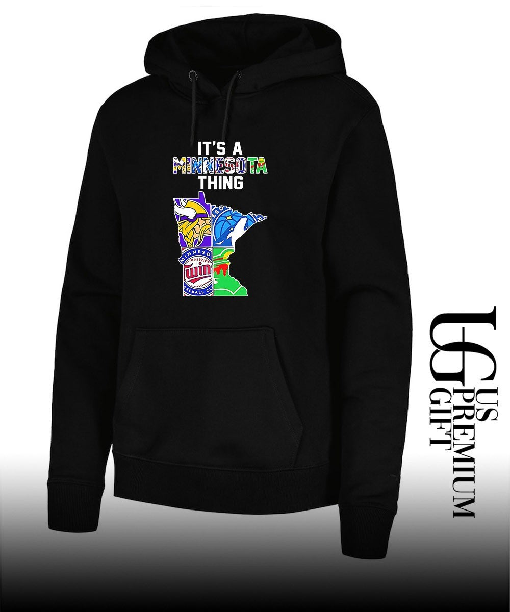 It’s A Thing Minnesota Vikings Timberwolves Twins Wild State Map shirt Unisex