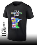 It’s A Thing Minnesota Vikings Timberwolves Twins Wild State Map shirt Unisex