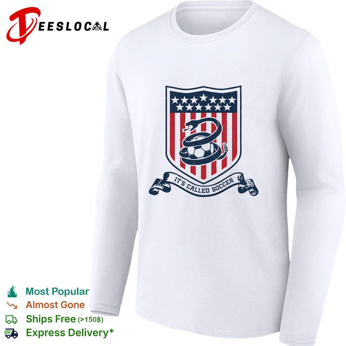 It’s called soccer snake wrapped around ball crest badge shirt Unisex