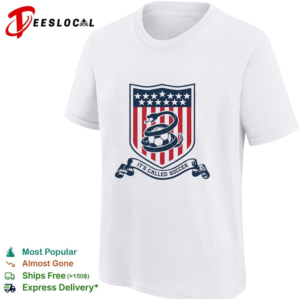 It’s called soccer snake wrapped around ball crest badge shirt Unisex