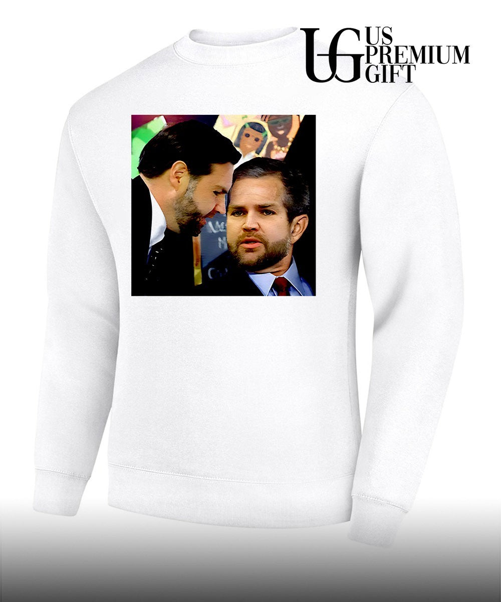 JD Vance and Jerry Falwell Jr whispering in the American shirt Unisex