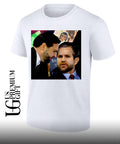 JD Vance and Jerry Falwell Jr whispering in the American shirt Unisex