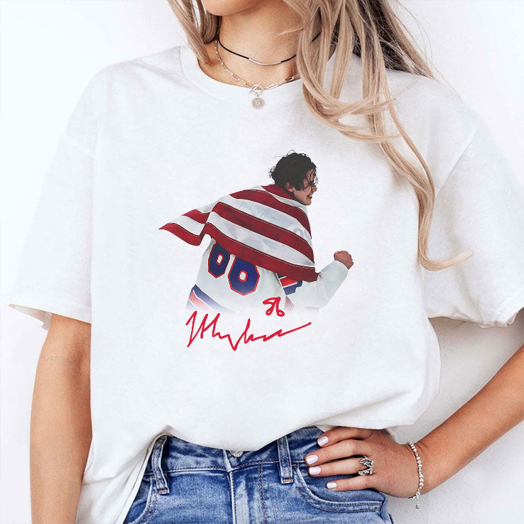 Jack Hughes USA Hockey Golden Goal 2026 Hockey T Shirt Unisex
