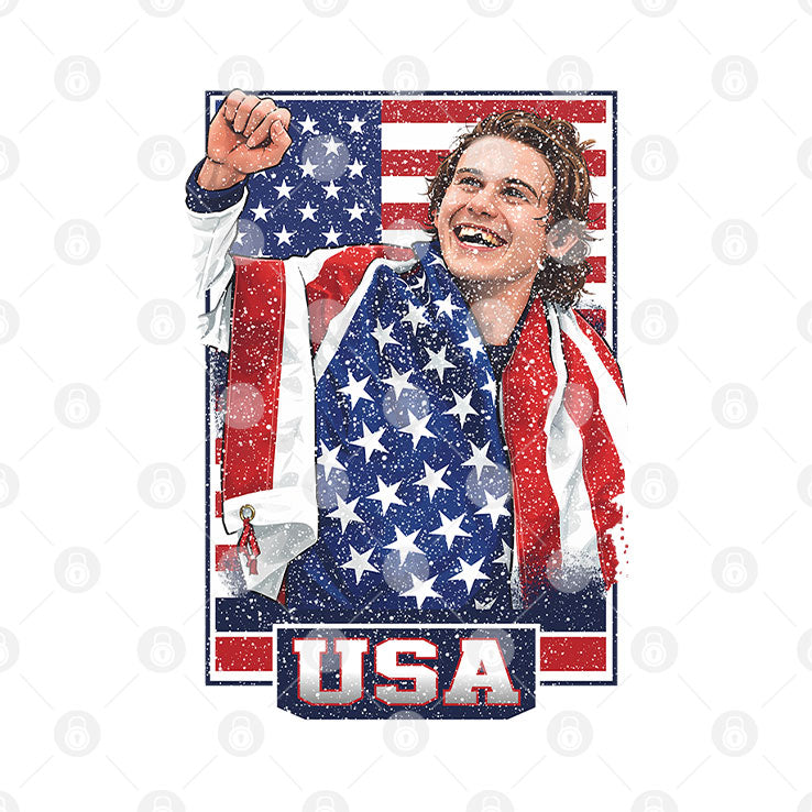 Jack Hughes USA Hockey Patriotic Hockey Fan Shirt Unisex