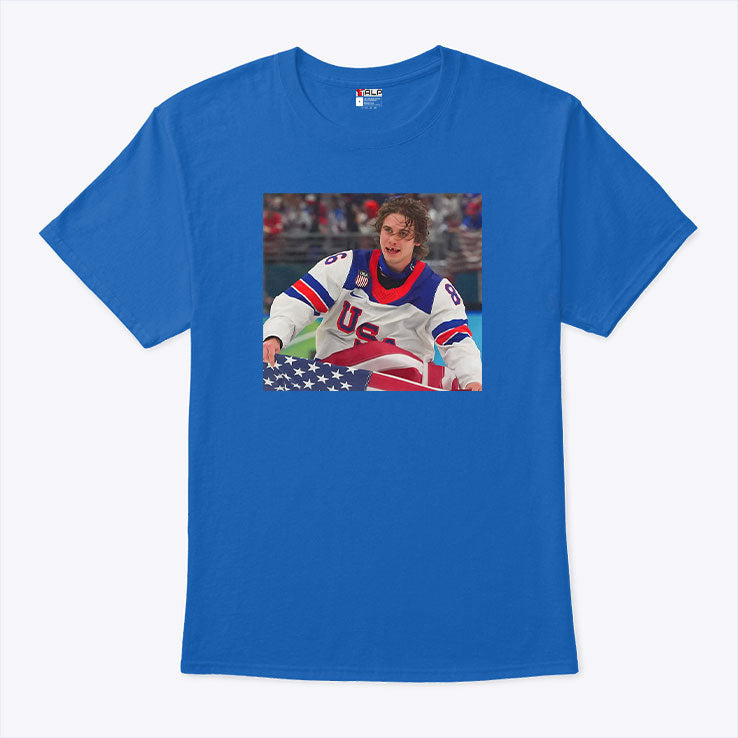 Jack Hughes USA Hockey Tee Shirt Unisex