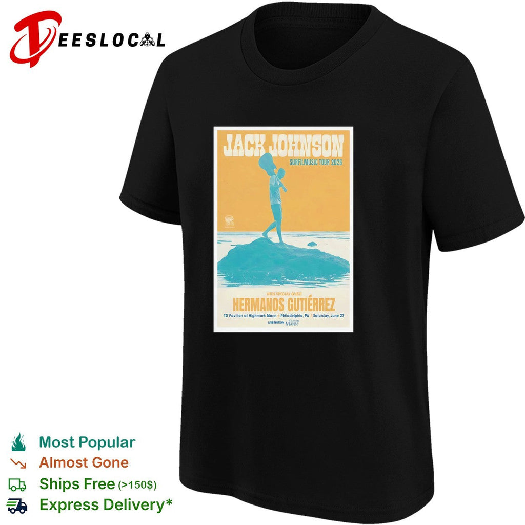 Jack Johnson Sunmoon tour 2026 poster shirt Unisex