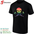 Jackass skull and crutches rainbow pride shirt Unisex