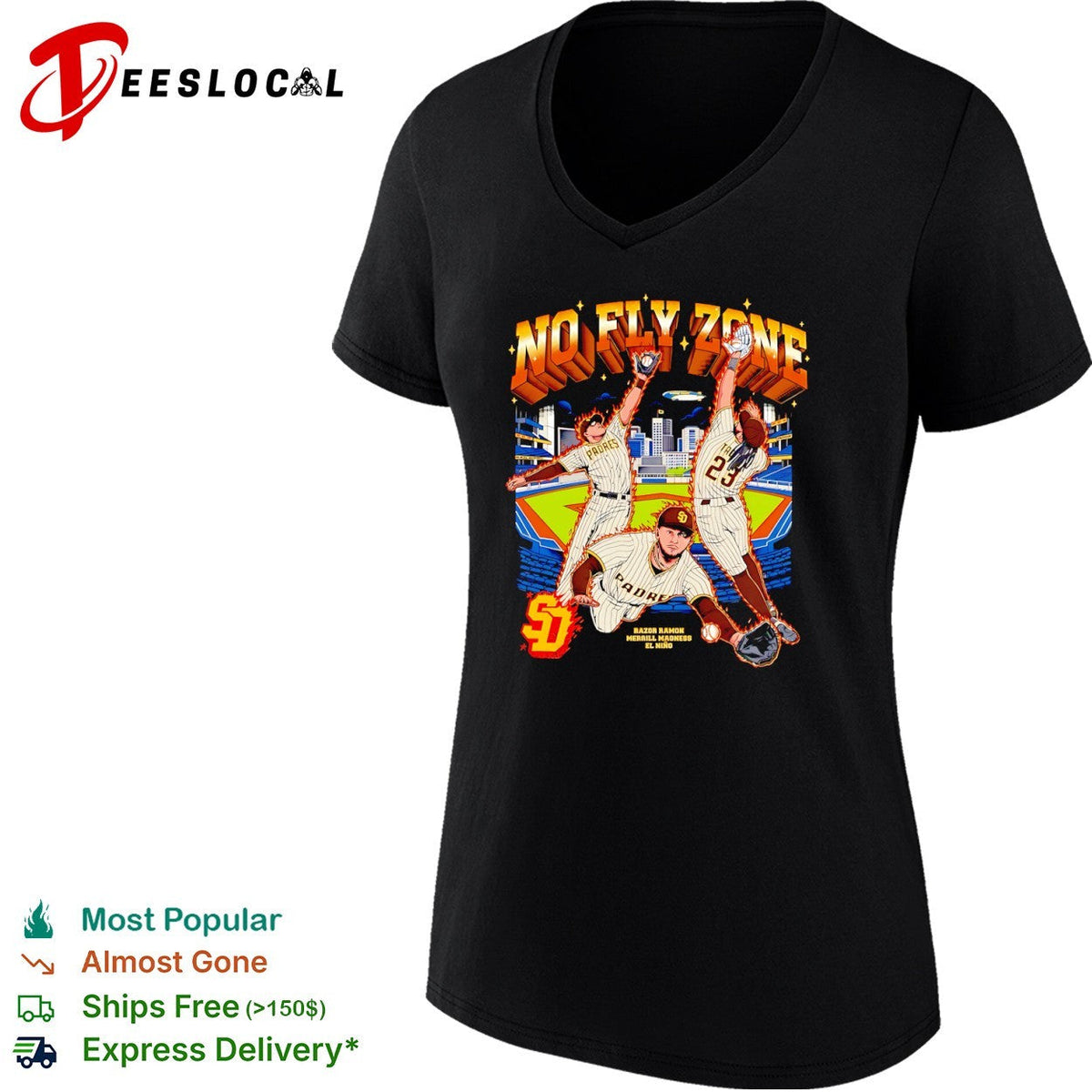 Jackson Merrill Fernando Tatis Jr No Fly Zone San Diego Padres Razor Ramon shirt Unisex