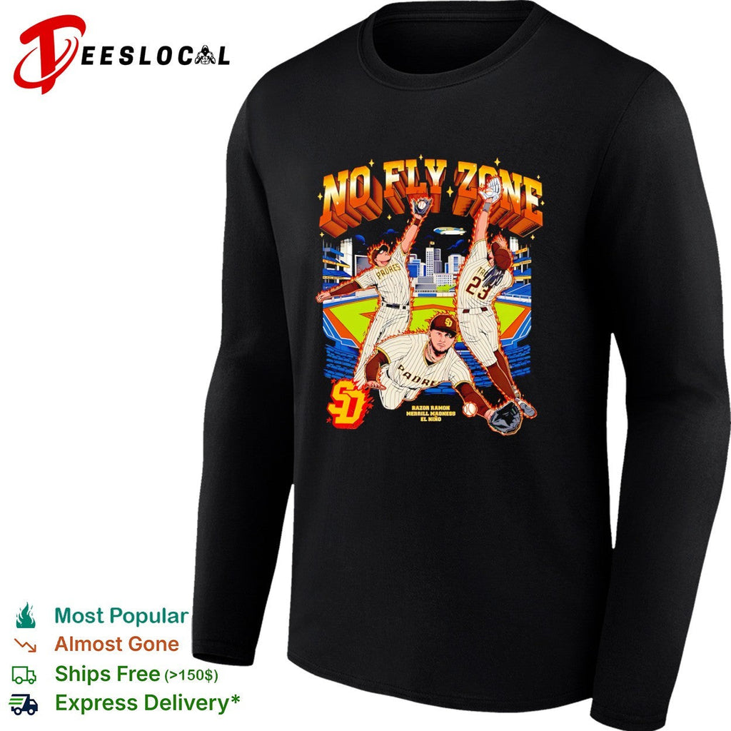 Jackson Merrill Fernando Tatis Jr No Fly Zone San Diego Padres Razor Ramon shirt Unisex