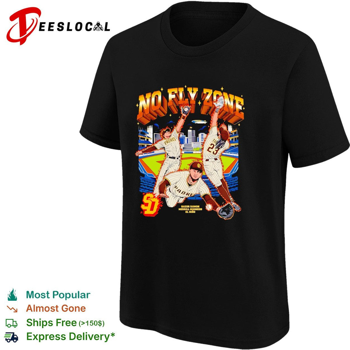 Jackson Merrill Fernando Tatis Jr No Fly Zone San Diego Padres Razor Ramon shirt Unisex