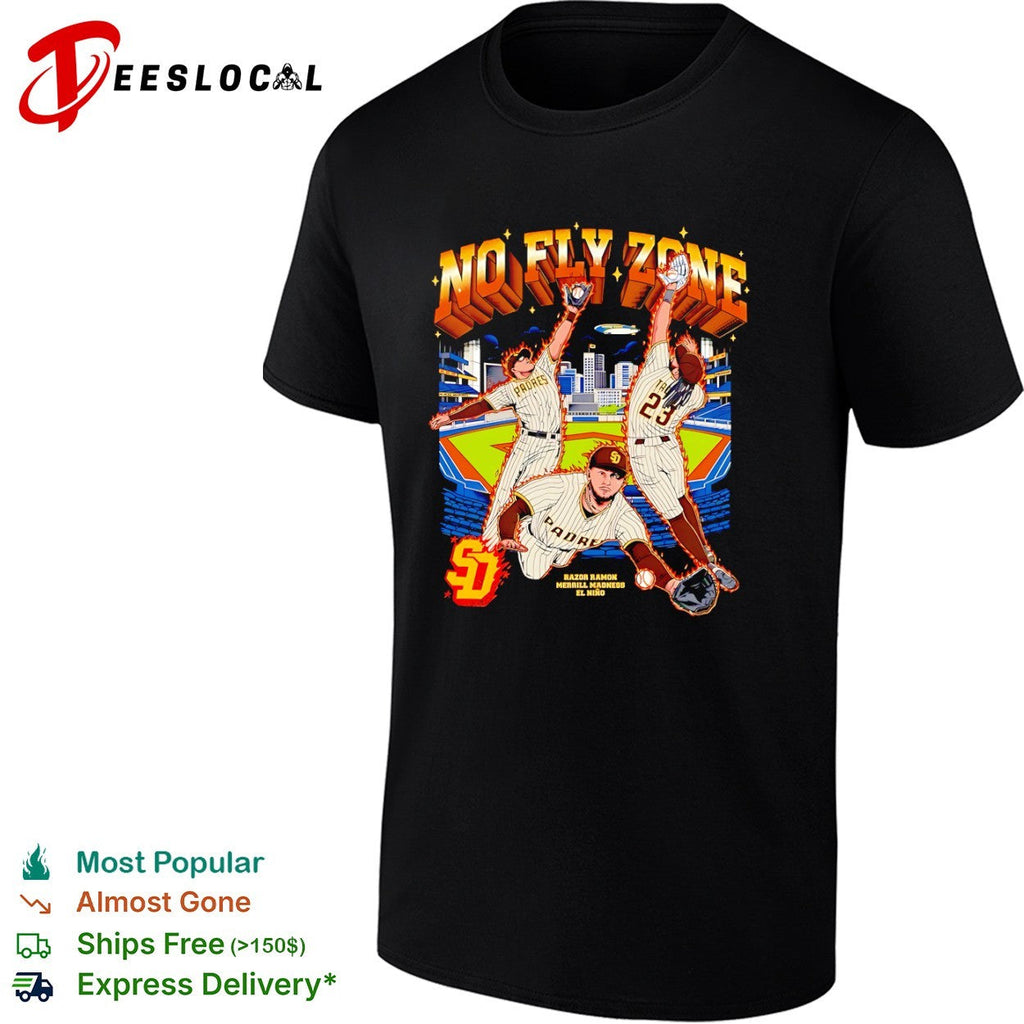 Jackson Merrill Fernando Tatis Jr No Fly Zone San Diego Padres Razor Ramon shirt Unisex
