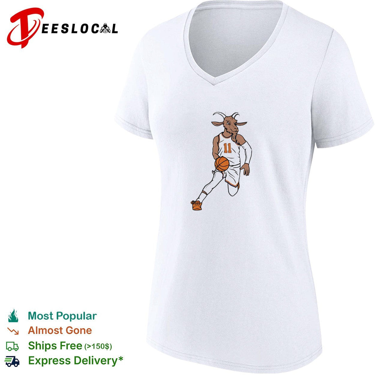 Jalen Brunson 11 GOAT head Knicks jersey dribbling basketball illustration shirt Unisex