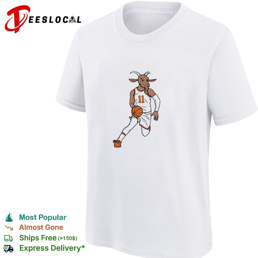Jalen Brunson 11 GOAT head Knicks jersey dribbling basketball illustration shirt Unisex