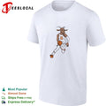 Jalen Brunson 11 GOAT head Knicks jersey dribbling basketball illustration shirt Unisex