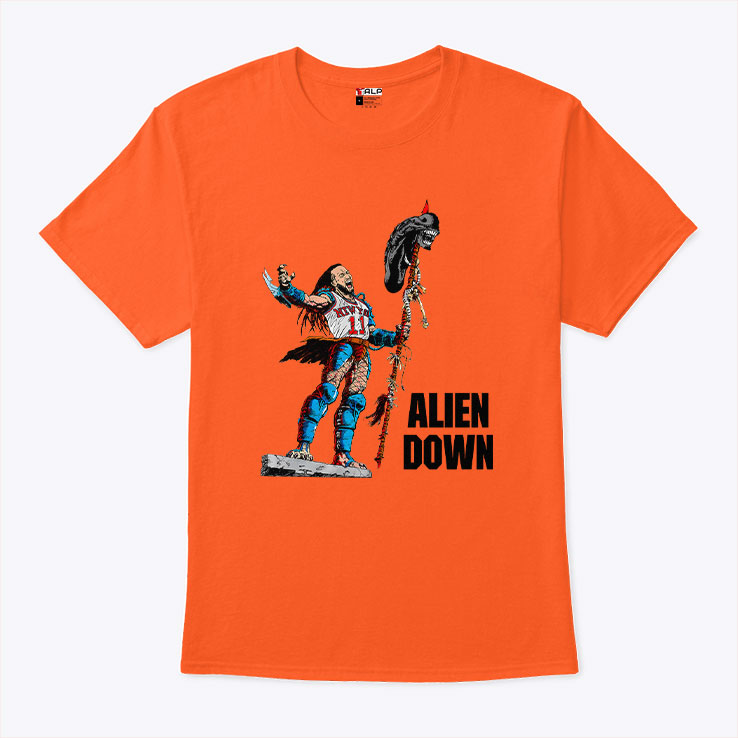Jalen Brunson Alien Down T Shirt Unisex