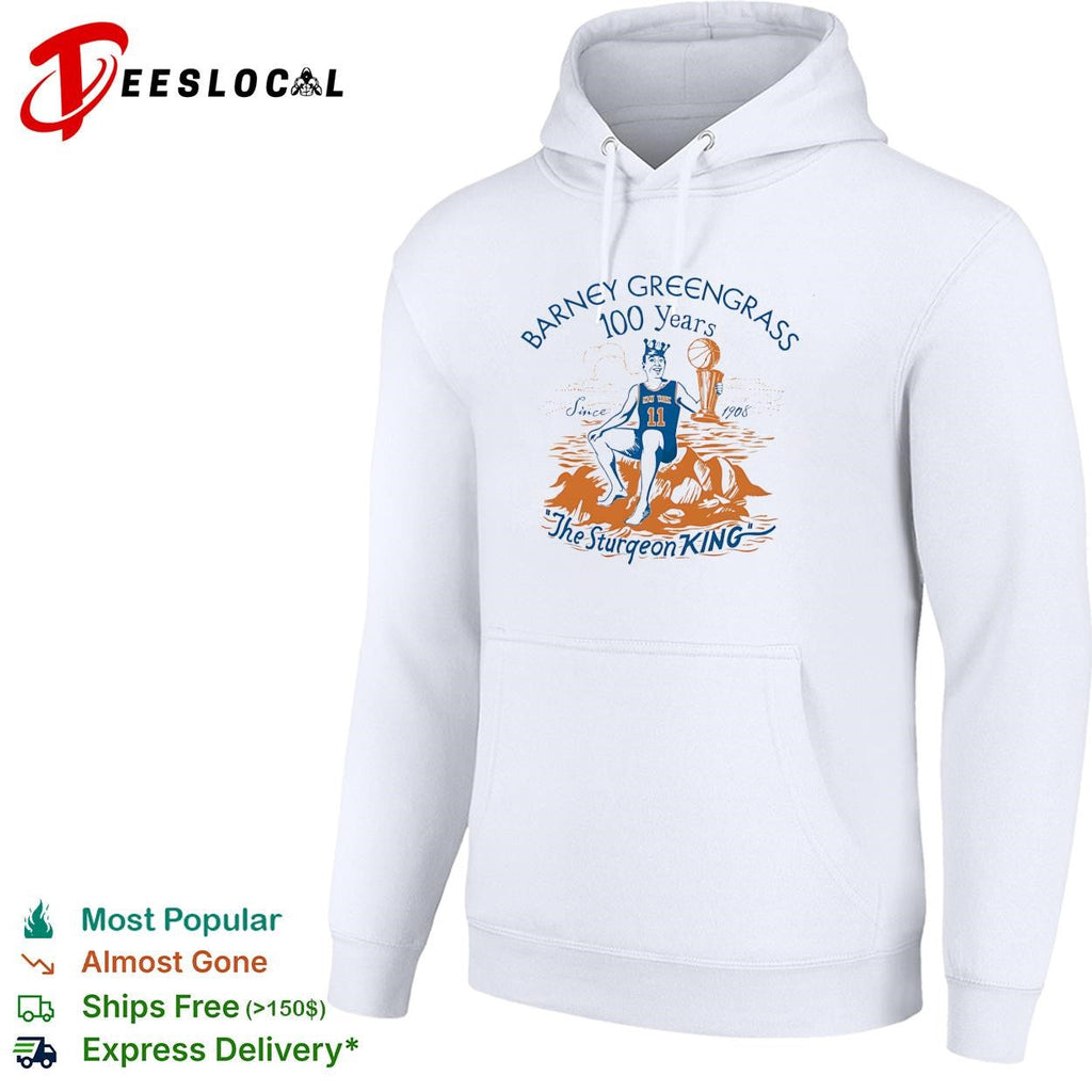 Jalen Brunson Barney The Sturgeon king crown seated rocks trophy since 1908 shirt Unisex