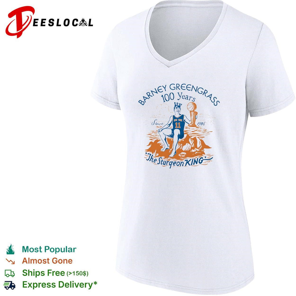 Jalen Brunson Barney The Sturgeon king crown seated rocks trophy since 1908 shirt Unisex