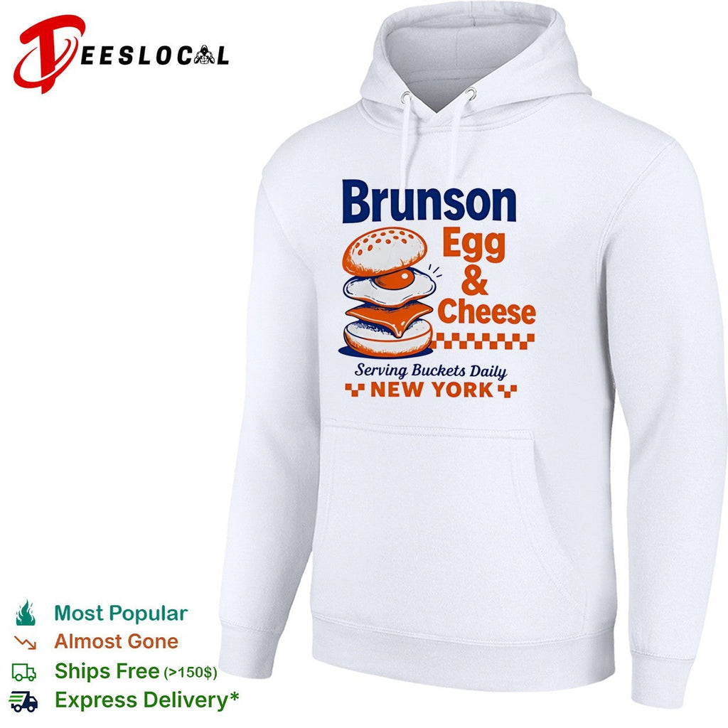 Jalen Brunson Egg and Cheese Serving Buckets Daily Vintage Basketball shirt Unisex