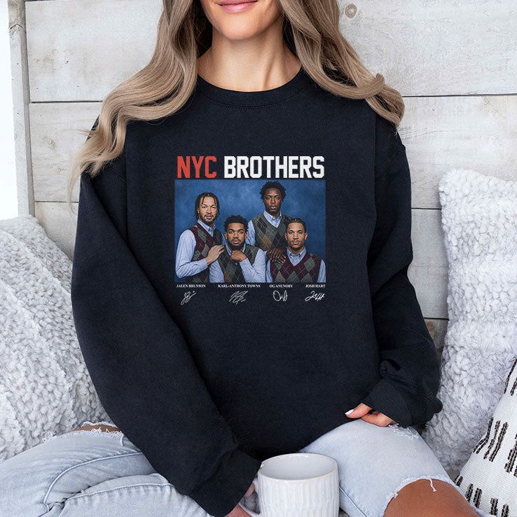 Jalen Brunson Karl-Anthony Towns OG Anunoby Josh Hart NYC Brothers Shirt Unisex
