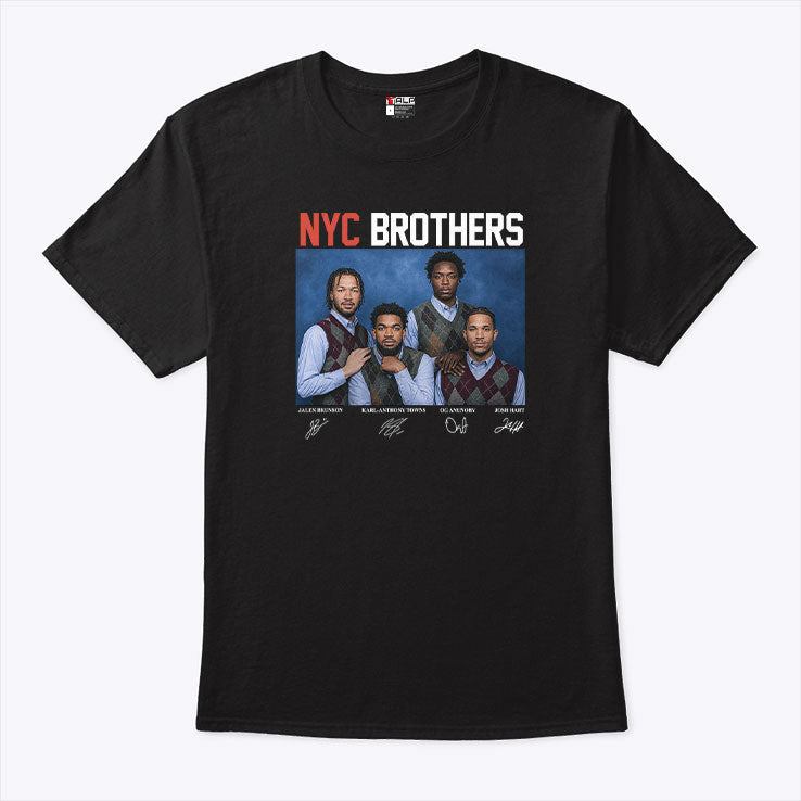 Jalen Brunson Karl-Anthony Towns OG Anunoby Josh Hart NYC Brothers Shirt Unisex